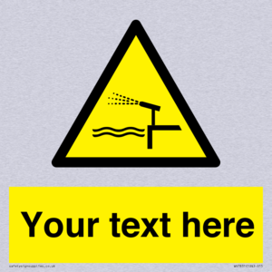 Custom warning water cannon